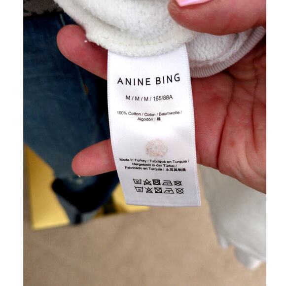 Anine Bing Miles Sweatshirt Slogan Rock 'n' Roll - Picture 7 of 8